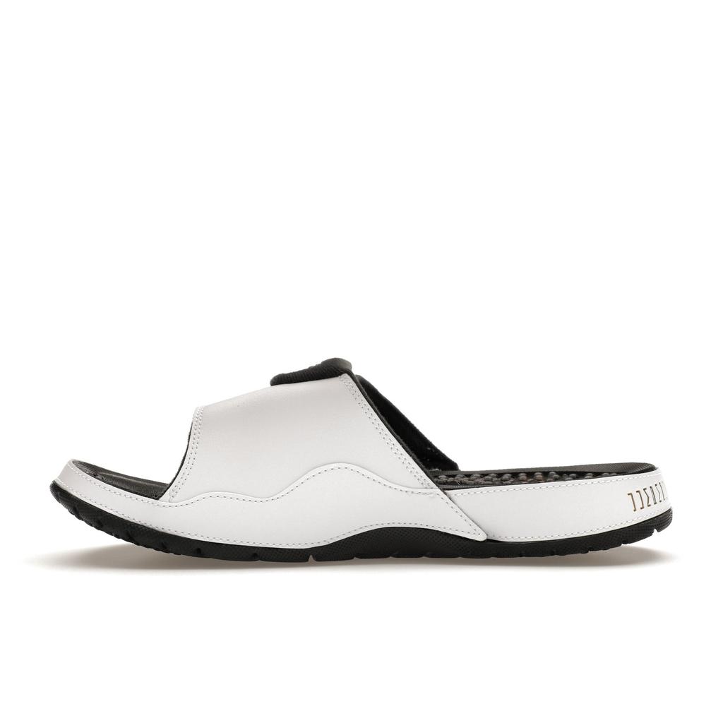 Jordan Hydro 11 Slide White Black Gold  Men's Sandals FN2452-170