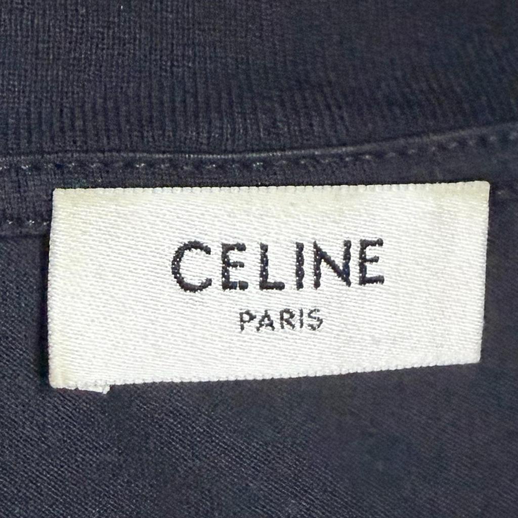 CELINE Loose T-Shirt Black Men's Size XL Model 2X681671Q