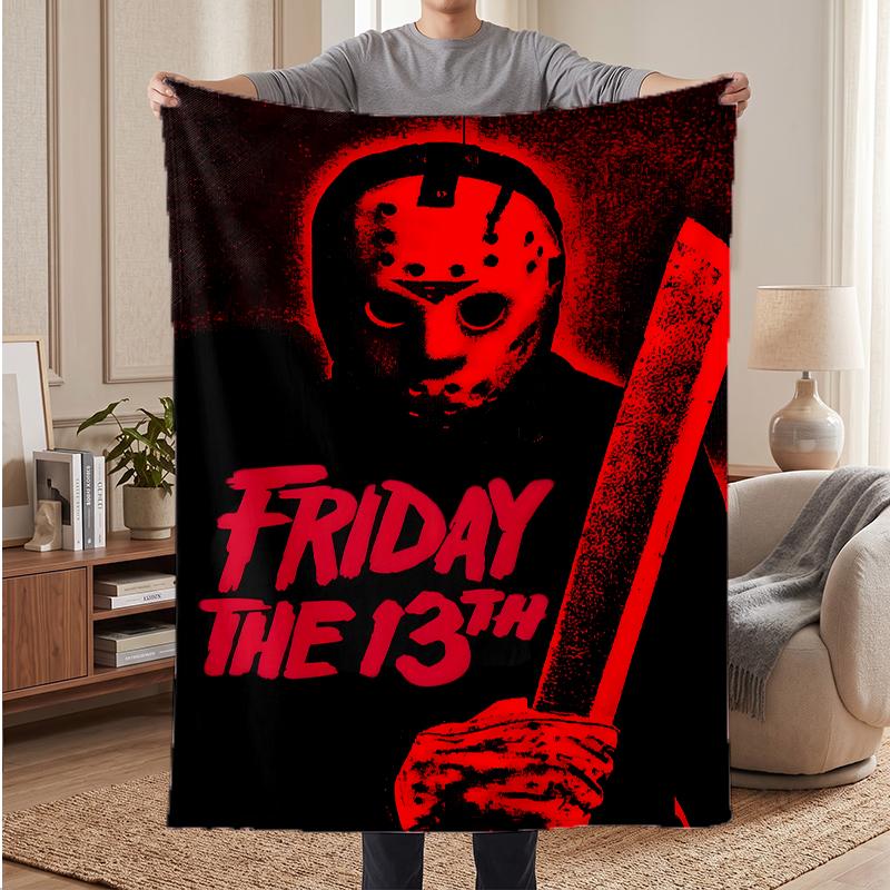 Friday the 13th Soft Warm Flannel Blankets Comfortable Blanket for Home Decoration Gifting
