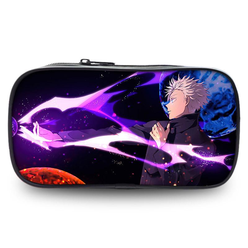 Jujutsu Kaisen Velkokapacitní pouzdro na tužky Odolná oxfordská tkanina Anime držák Papírnictví