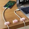 1/3Pcs Cute Cable Clip Adhesive Wire Cord Holder Organizer Winder Desk Cable Fixed Storage For Home Office Car Cable Management