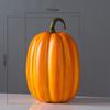 Classic Novelty Fall Pumpkins Decor Artificial Yellow Carved Hand-Made Home Decorative For Desktop Indoor Outdoor Party Props