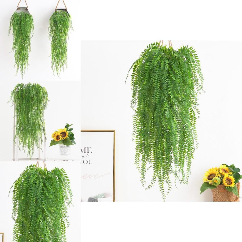 Fake Plant Wall Art With Plastic Ivy And Ferns For Indoor Home Decoration And Photography Props