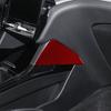 2Pcs Red Carbon Fiber Interior Floor Console Side Cover Trim For Ford Explorer