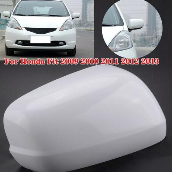 White Right Passenger Side Rearview Mirror Cap Cover For Honda Fit/Jazz 2009-13