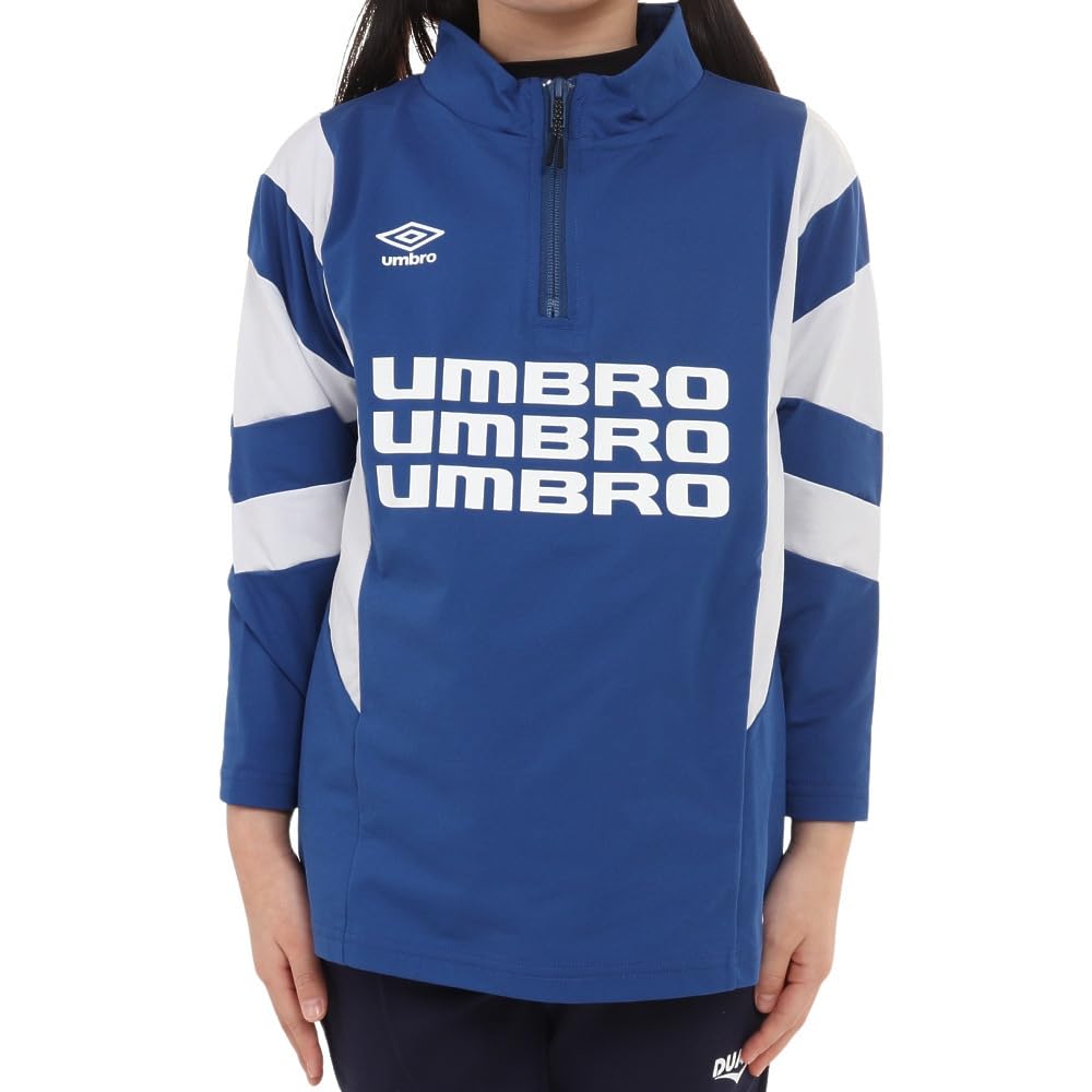 Umbro THE THIRD para Juniors y MCNV 140 Top de Calentamiento, Cortavientos, Absorbe el Sudor, Elástico, Media Cremallera, Niños,