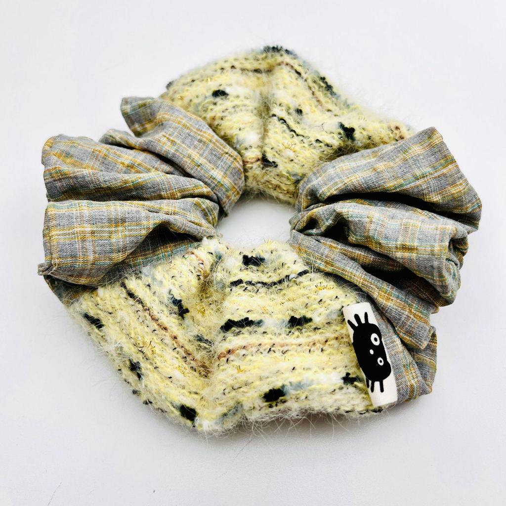 Podzimní a zimní pletená velká scrunchie - Dámský evropský a americký havajský vlasový doplněk