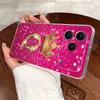 Phone Case For Tecno Spark 50 Bumper Transparent TPU Shockproof Soft Casing Crown Lucky Initial Letter Pattern Couple Shell
