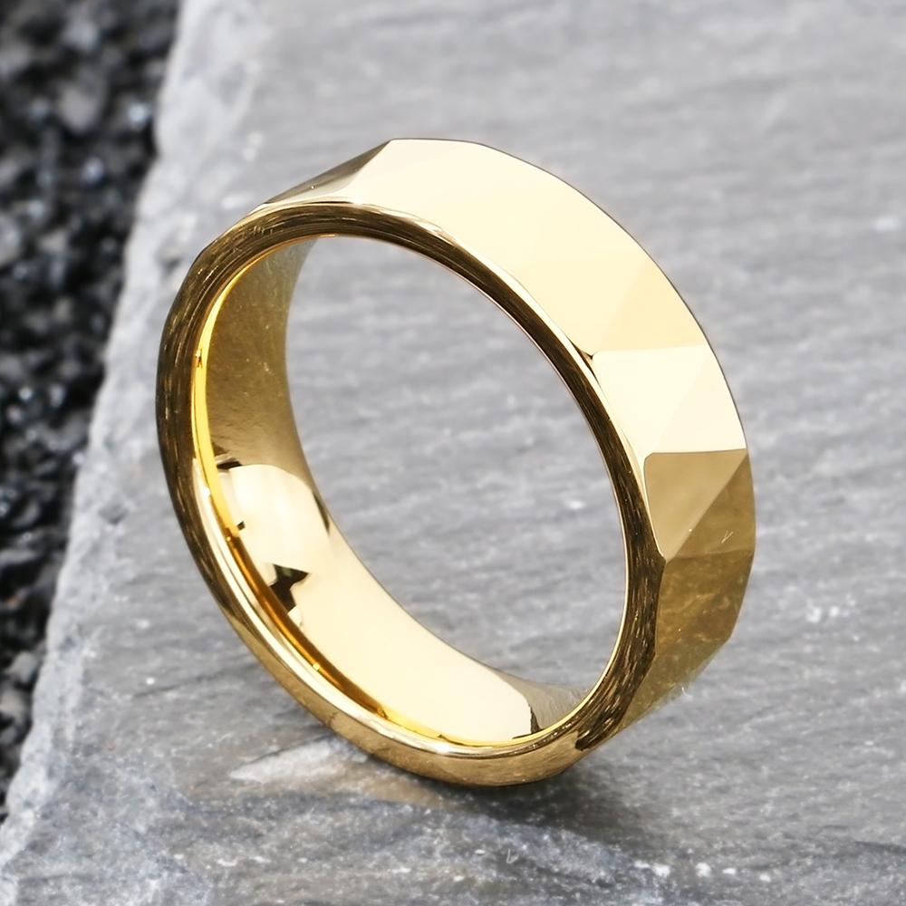 Hard Tungsten Carbide Wedding Rings Band for Couples Men Woman Waterproof Vacuum Plated Engagement Promise Jewelry Gifts