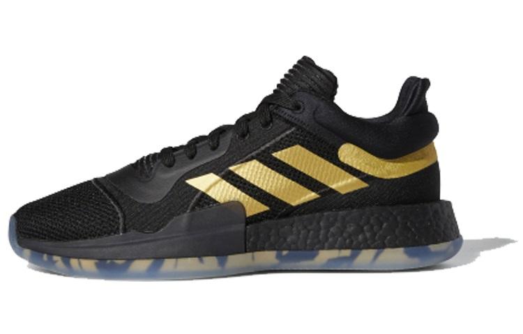 Adidas Marquee Boost Low  Black Metallic Gold  EE8572 46