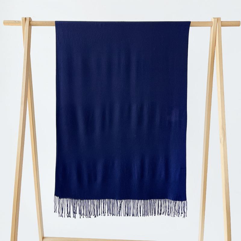 Autumn and winter new monochrome scarf cashmere scarf men and women couples scarf versatile shawl