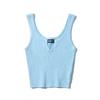 Za2025 Summer New Women clothes Sexy Stretch Slim fit Solid Small V-neck Sleeveless Short Navel Knit vest