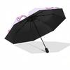 1pc Kawaii Cat Heart Automatic Opening Folding Umbrella with Pink Bow - Outdoor for Fans, Travelers, Daily Use, Festive Gift.T011