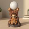 Creative Raccoon Stump Candle Silicone Mold DIY Miniature Landscape Animal Raccoon Home Decor Figurine Plaster Mold Home Decor