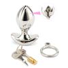 Nerezová oceľ Kovový análny tréner Asslock Dilator Otvárací Lotus Butt Plug Buttplug Lock