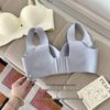 Red Original Seamless Underarm Support Soft Gathering Bra for Women