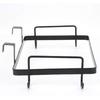 Jiawu Trash Storage Holder, Trash Bag Rack Hanging Trash Bag Holder Iron Hook Designed for Household Kitchen Cabinets Doors and Cupboards(Black)