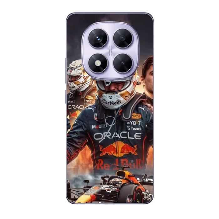 Coque - Maniacase - Xiaomi Redmi Note 14 Pro 5G - Souple - Noir - F1 art wallpaper