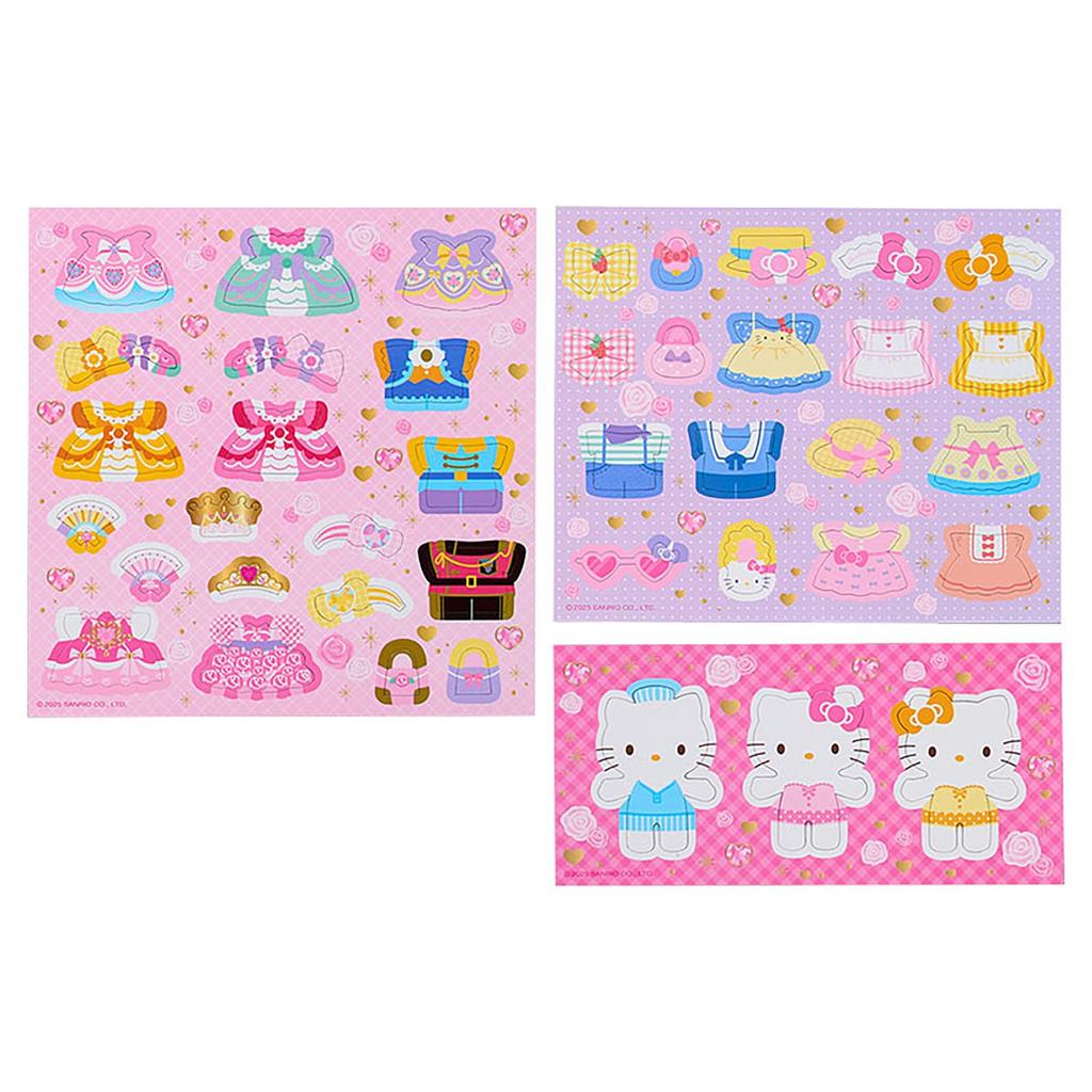 Sanrio Hello Kitty Set character Paper and Ages 3 and 582409 Dress-Up (with magnets) Steel, up,