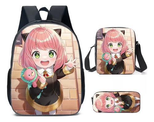 Rollenspiel Animation Zubehör Rucksack Schultasche Umhängetasche Federmäppchen Dreiteiliges Set