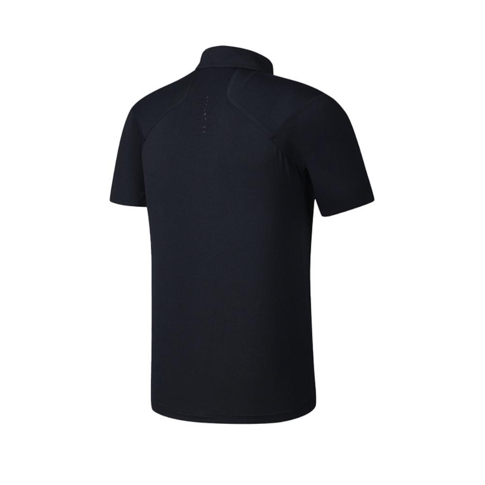 Fila Fitness Fashion Simple Versatile Comfortable Sports Knitted Casual Short Sleeve Polo Shirt Men Polo Shirts Dark-Blue A61M521105F-NV