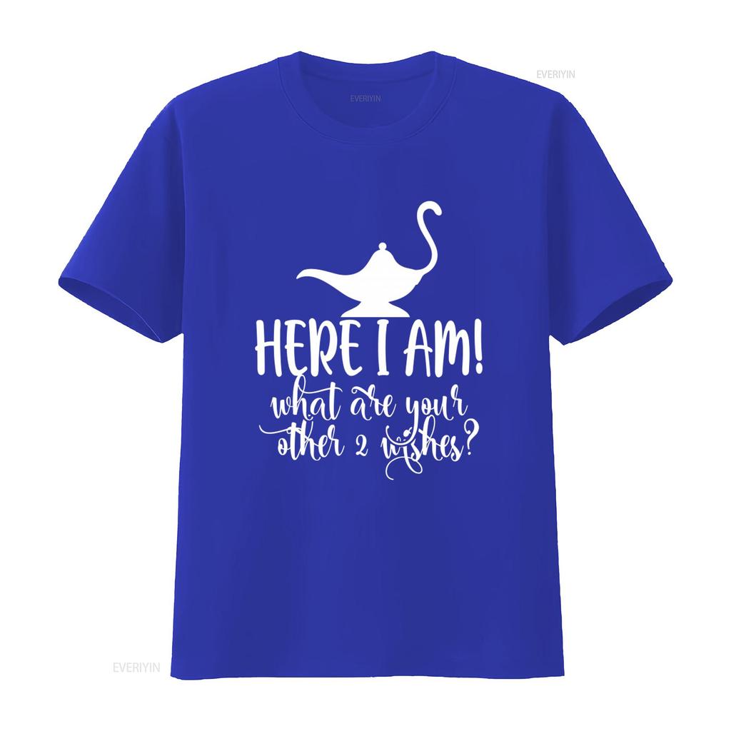Magic Lamp Genie T Shirt Here I Am What Are Your Other 2 Wishes Perfect for Friends vintage Washed designer clothes Stretched