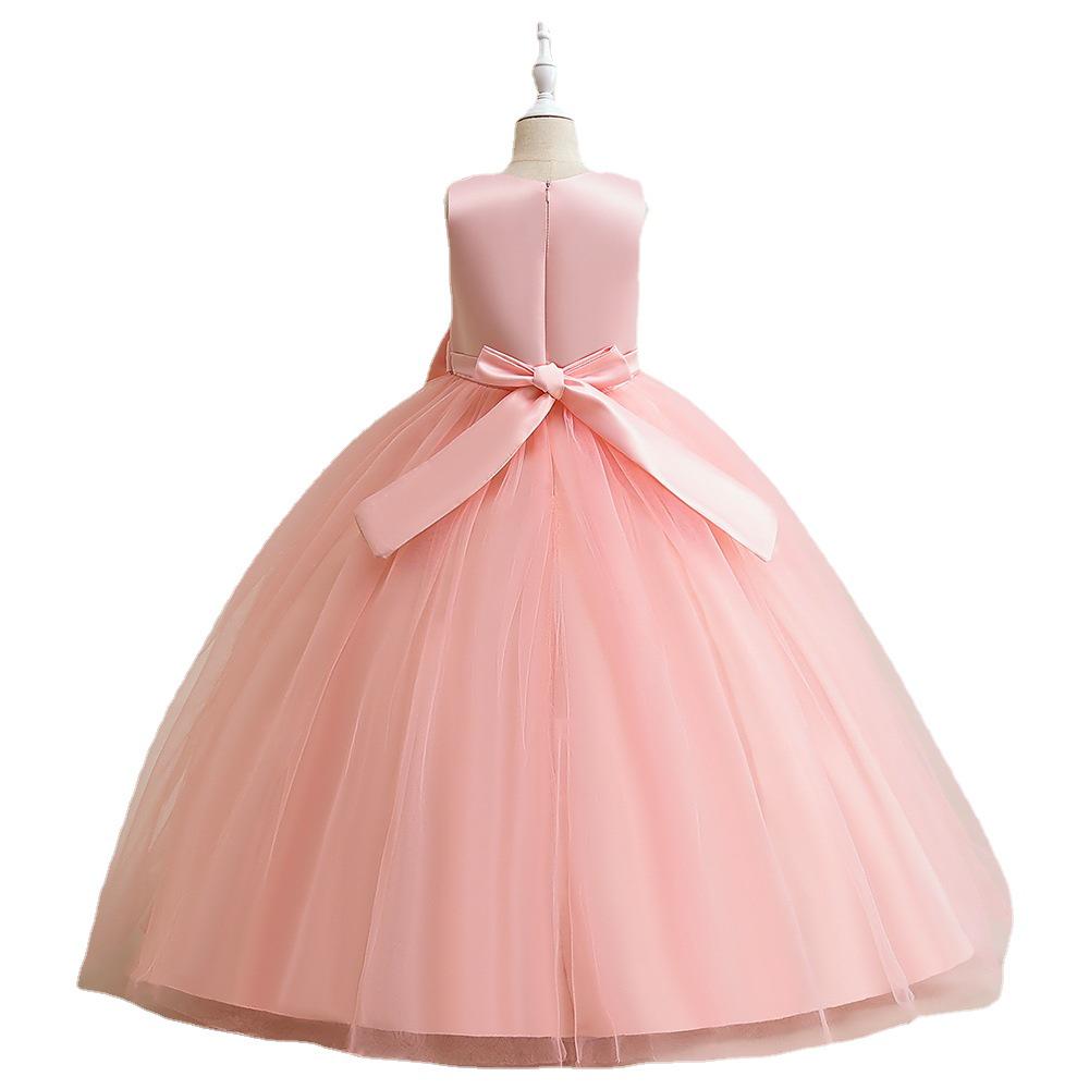Abito Principessa in Tulle Soffice 2024 per Bambine - Gonna Lunga, Ideale per Matrimoni & Spettacoli, Adatto a Bambini Medi e Grandi