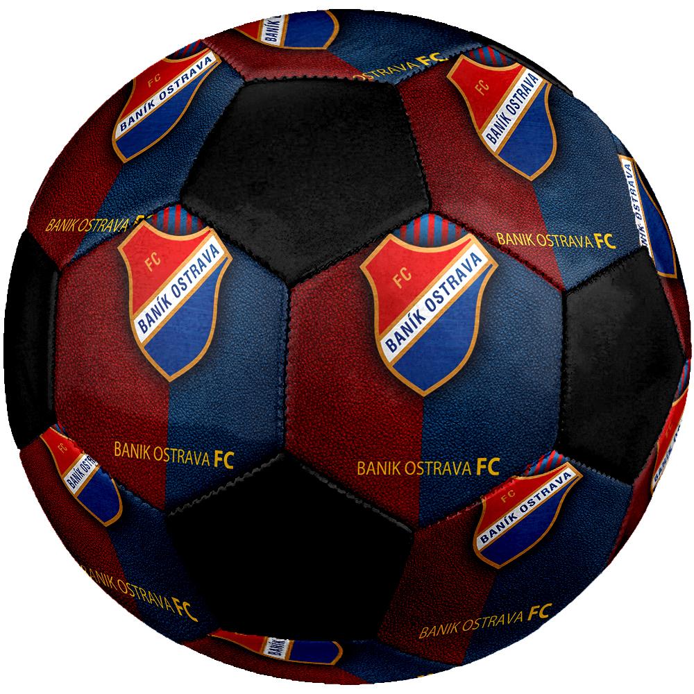 SIZE 5 FC Baník Ostrava Soccer Ball Colorful All Ages Machine Stitched PVC Competition Ready Durable High-Bounce