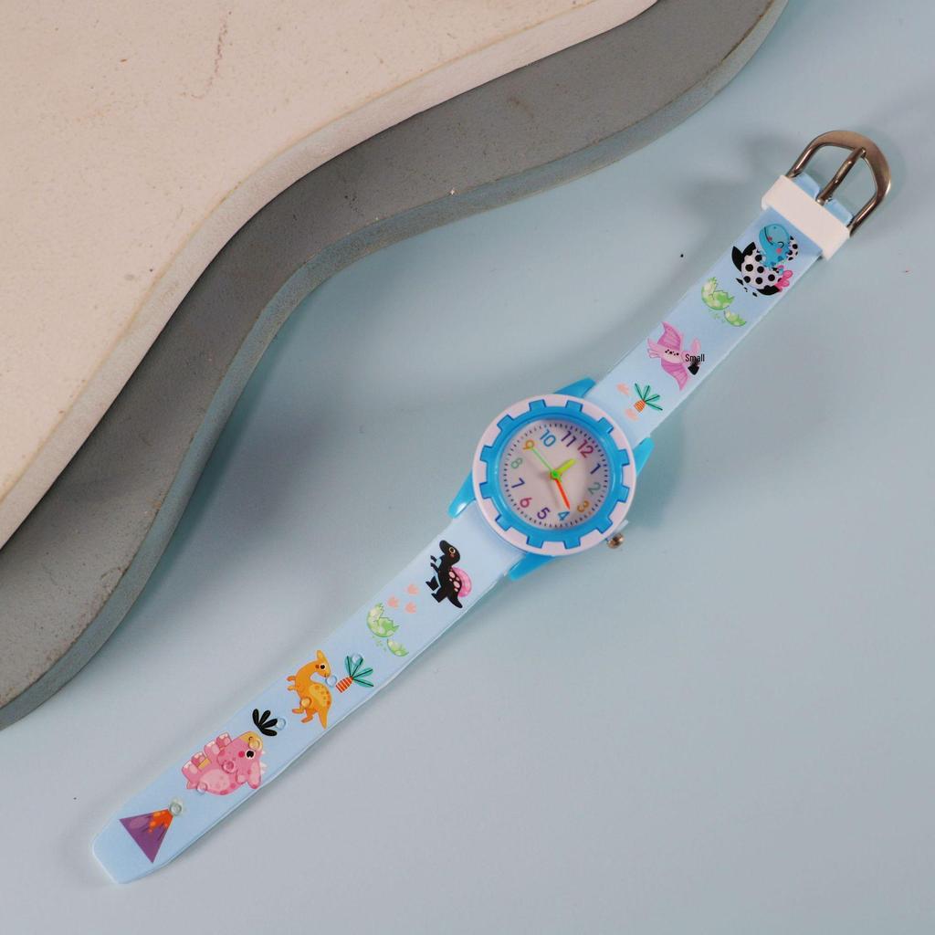 Charming Cartoon Kids’ Silicone Quartz Wristwatch with Creative Pointer Design