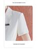 Women's Summer Short Sleeve Suit Set - Professional Skirt for Hotel Front Desk or Jewelry Store Workwear