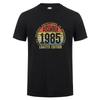 Made In January 1985 T Shirt Short Sleeve Born In March September October Every Month of 1985 Tops 40th Birthday Gift Tee OT037
