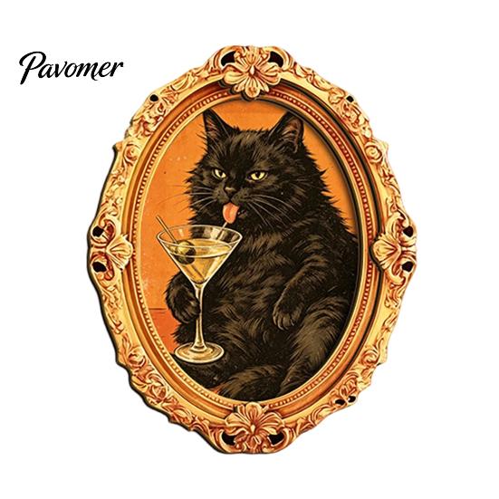 Seasonal Fridge Ornaments 1/6Pcs Halloween Oval Frame Magnet, Wooden Vintage Bulletin Board Magnets Refrigerator Kitchen Decoration Accessories, Party