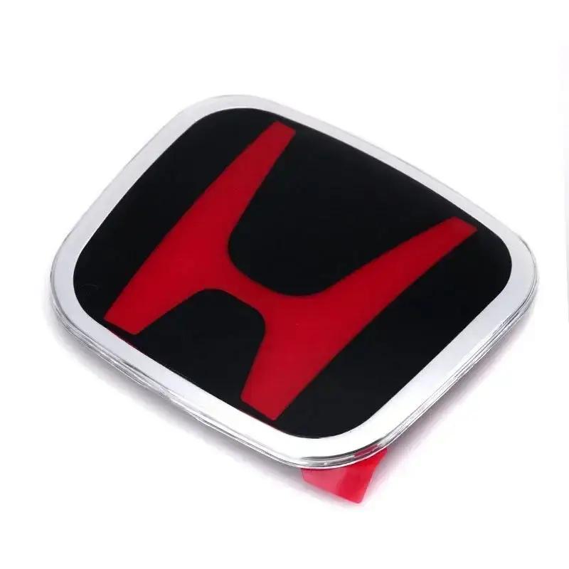 

Car Front Grille Emblem Trunk Sticker Steering Wheel Badge Decal for Honda City Civic Accord CRV HRV Fit Jazz Odyssey Jade Vezel 50x40mm
