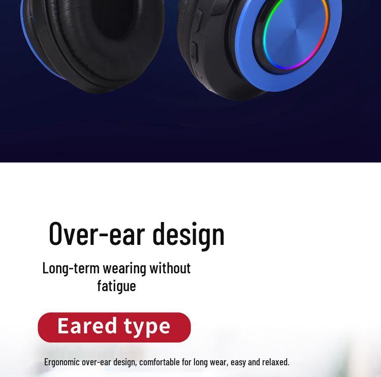 B39 Wireless Over-Ear Gaming Headset with Bluetooth and Heavy Bass