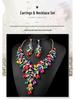 European & American Vintage Crystal Necklace Set: Women's Luxury Evening Dress Clavicle Chain
