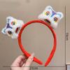 Hairpin New Year Pendant Red Hairband Plush Snake Year Headband Cute New Year Headdress  Prom Props