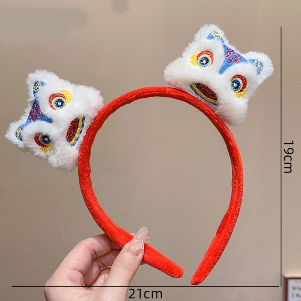 Hairpin New Year Pendant Red Hairband Plush Snake Year Headband Cute New Year Headdress  Prom Props