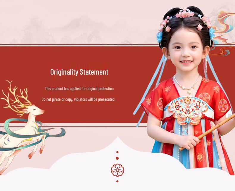 2026 Summer Hanfu Princess Dress: Lightweight Ancient Chinese-Style Costume for Kids