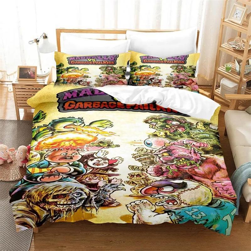 3D Printed Garbage Pail Bedding Set,Duvet Cover Comforter Bed Set Quilt Cover Pillowcase,King Queen Twin Size Boys Girls Adults