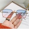 New Shining Gradient Sunglasses For Men Women Unisex Luxury Square Frame Diamond Sun Glasses Retro Outdoor Rimless Uv400 Eyewear