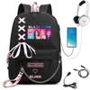 Large Capacity Schoolbag with Shoulder Strap; Student Three-piece Pencil Case Set