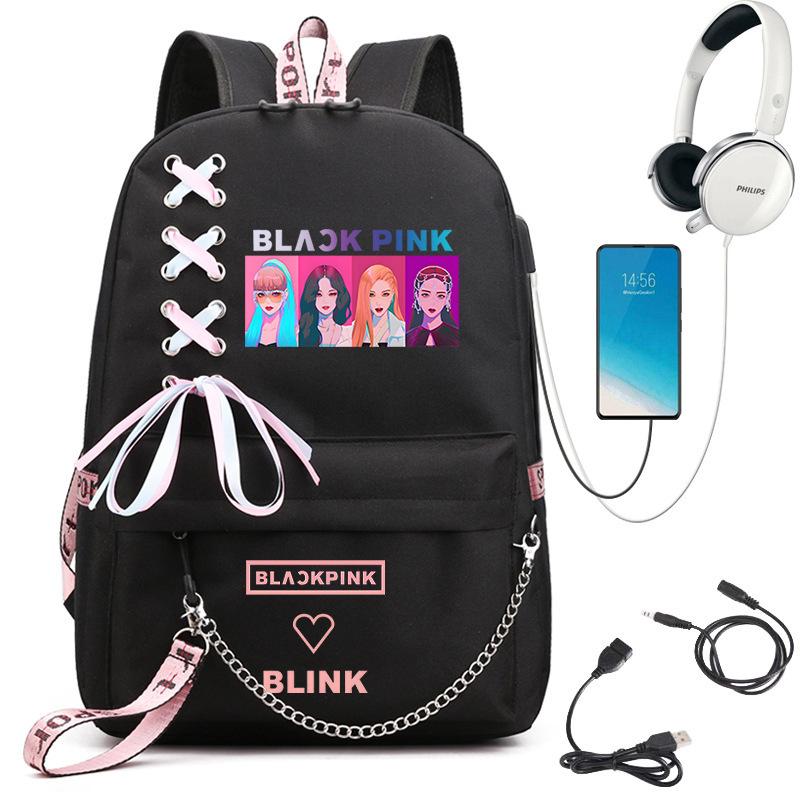Large Capacity Schoolbag with Shoulder Strap; Student Three-piece Pencil Case Set