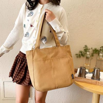 Geräumige Damen Canvas Umhängetasche - Modische, vielseitige Schultertasche für Studentinnen