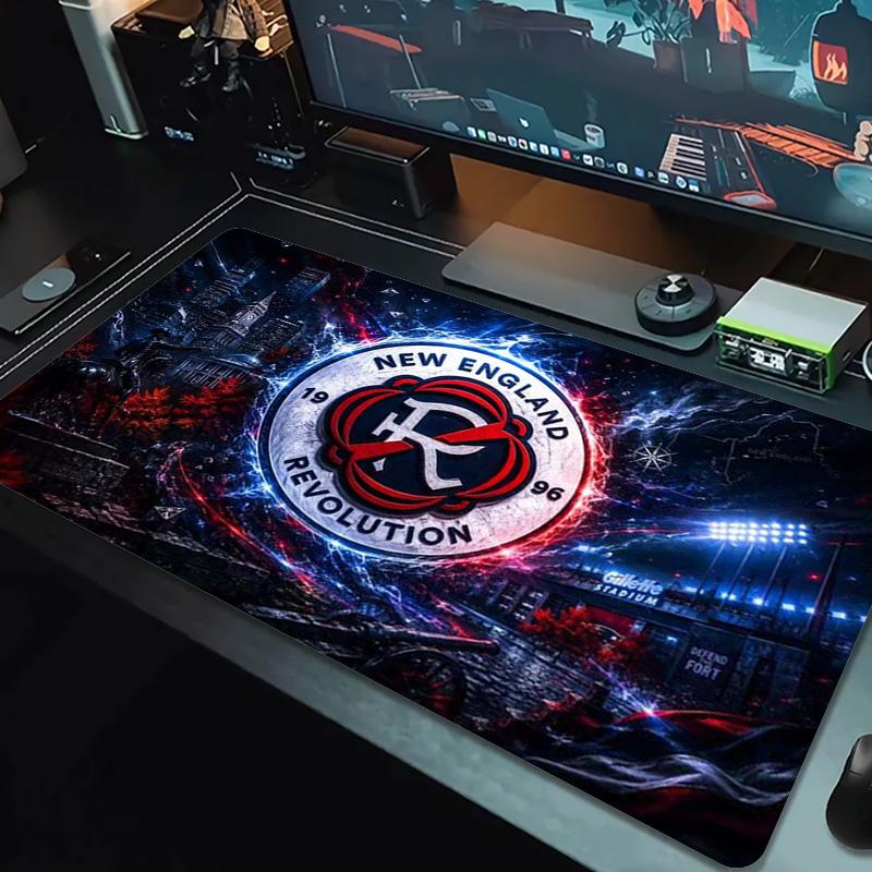 New England Revolution Color Mouse Pad Large Gaming Table Cushion Non-slip Laptop Tablet Big Mousepad XXL Mat Mini PC Playmat With Lock edge