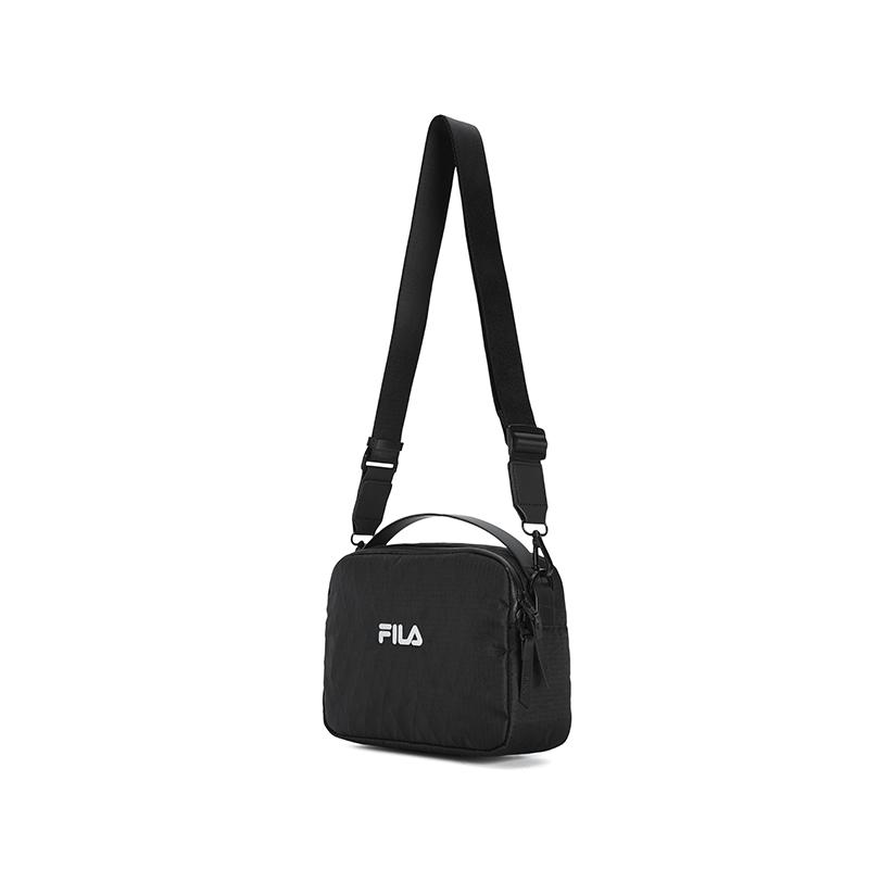 New FILA Fitness Fabric Crossbody Bags Men's Jet Black A13M541106FBK