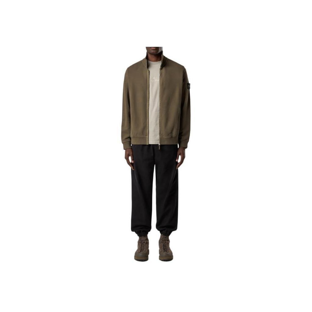 STONE ISLAND Giacca da Uomo con Colletto Alto a Badge, Zip, Maniche Lunghe K2S156100066S0A20-V0054