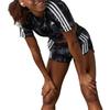 Adidas Elastic Striped Straight Casual Shorts Women Shorts Black IK5011