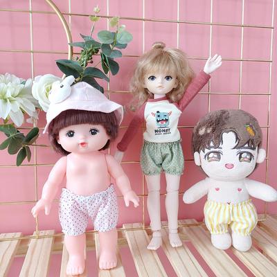 Pumpkin Lantern Pants Cotton Shorts for 15cm-20cm BJD Jointed Dolls