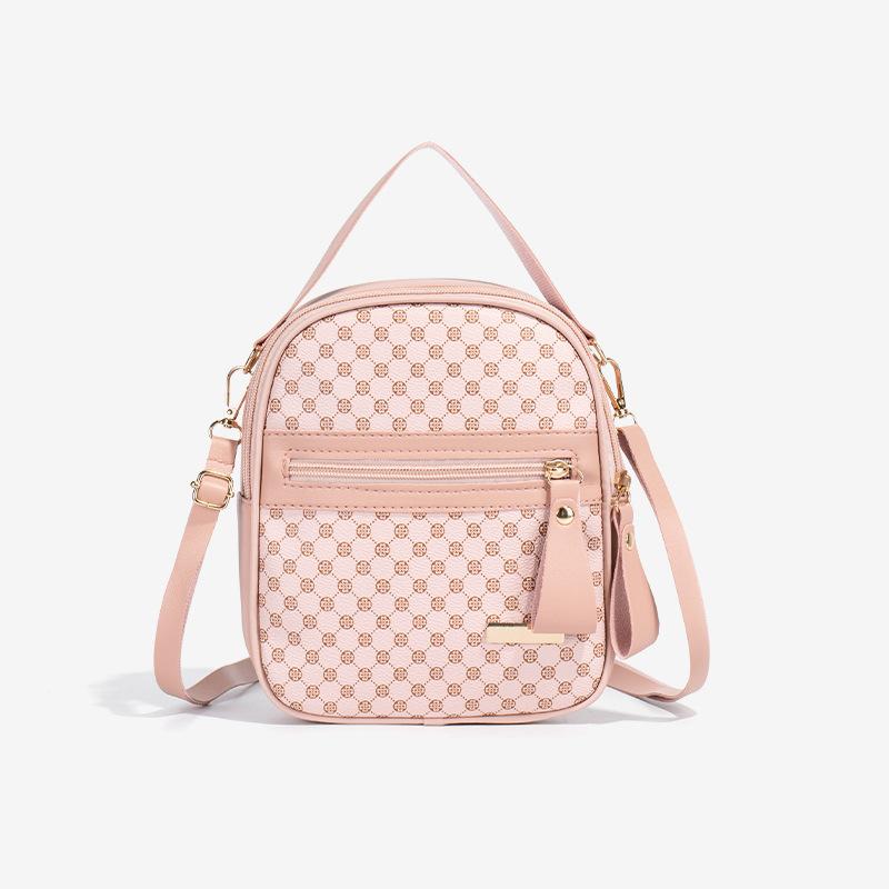 

Женская сумка мини-рюкзак с персонализированным принтом в горошек, маленький школьный рюкзак, модная вышивка, сумка для мобильного телефона