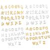 26 Stück/Los Goldfarbe Edelstahl A-Z Buchstaben Anhänger Alphabet Charms Anhänger für DIY Halskette Schmuckherstellung Zubehör